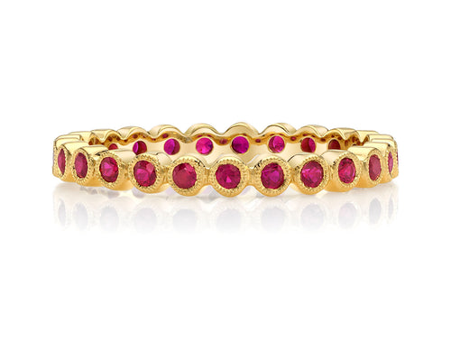 Ruby Eternity Wedding Band