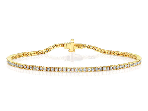 Round Brilliant Diamond Tennis Bracelet