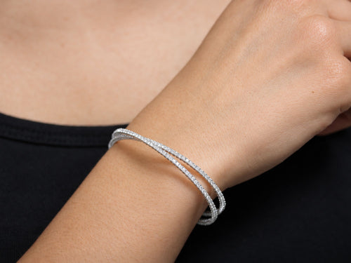 Pavé Diamond Wrap-Around Bracelet
