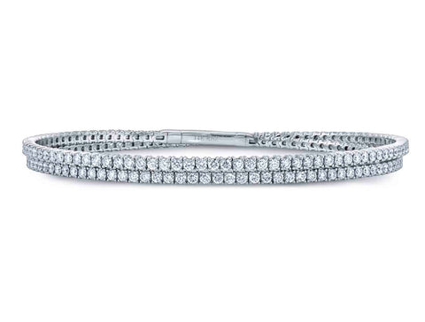 Bezel Set Round Brilliant Cut Diamond Necklace