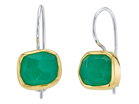 Bezel Diamond Trio Stud Earrings in 18K Yellow Gold