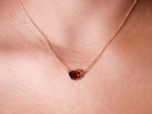 Almandite Garnet Pendant Necklace