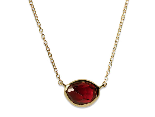 Almandite Garnet Pendant Necklace