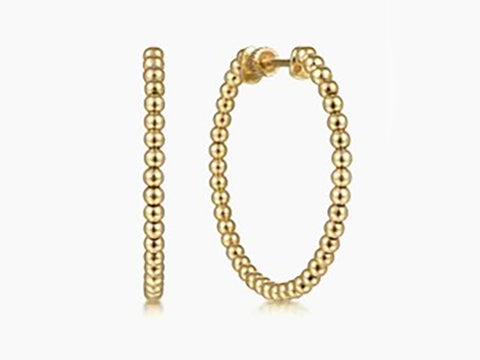 Black Diamond Huggie Earrings in Blackened White Gold