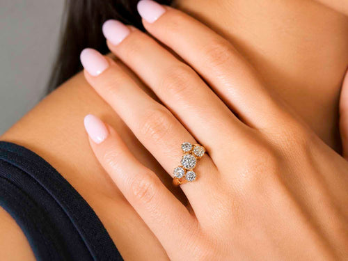 Antique Victorian Era Diamond Engagement Ring (circa 1890's)