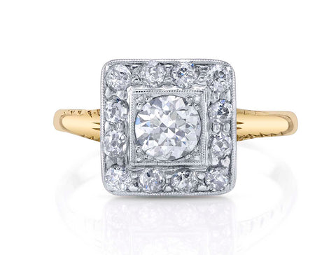 Emerald Diamond 5-Stone Caroline Engagement Ring