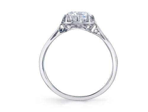 Antique Art Deco Diamond Ring (circa 1930's) in Platinum