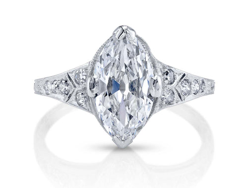 Antique Art Deco Marquise Diamond Ring (circa 1930's)