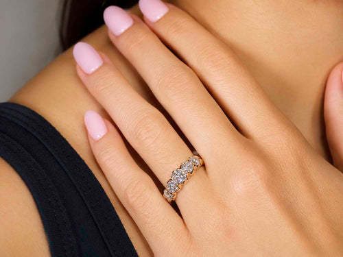 Art Deco Five-Stone Diamond Engagement Ring (circa 1920's)