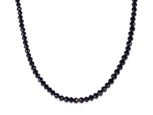 Black Diamond Bead Necklace