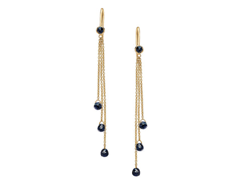 Sapphire and Diamond Eternity Wedding Band