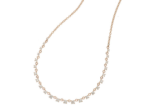 Diamond Disc Pendant Necklace