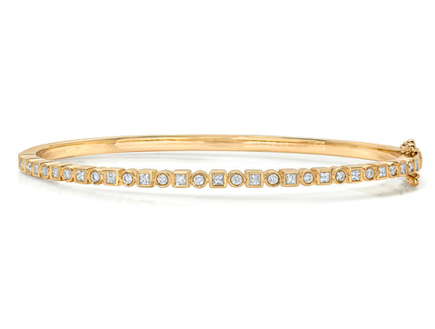 Old European Cut Diamond Bar "Gianna" Bracelet