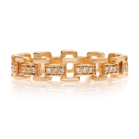 White Diamond Esha Eternity Wedding Band