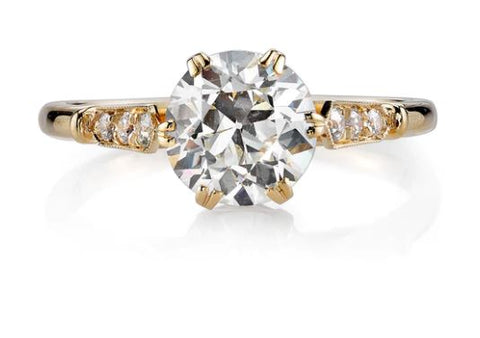 Cushion Diamond Solitaire Engagement Ring