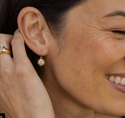 Vintage Diamond Drop "Randi" Earrings