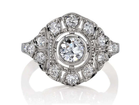 Vintage-Inspired Diamond "Emerson" Engagement Ring
