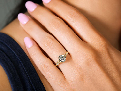 Old European Cut Diamond Engagement Ring