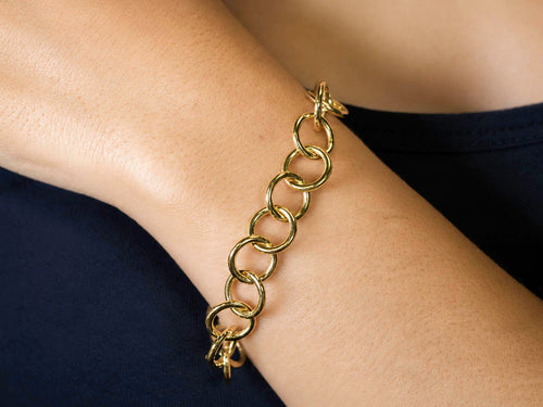 Handcrafted Round Link "Club" Bracelet