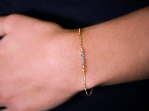 Graduated Brilliant Diamond Bracelet