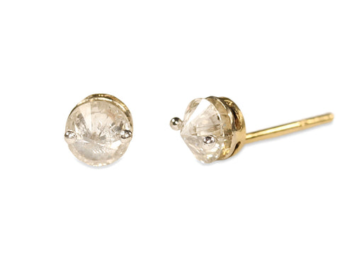 Pavé Rustic Gray Diamond Earrings