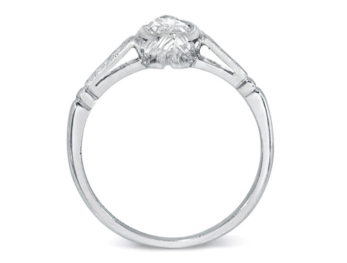 Antique Art Deco Marquise Diamond Engagement Ring (circa 1920's)