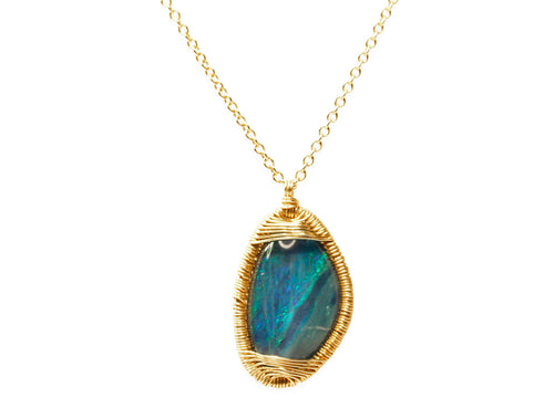 Opal Pendant Necklace