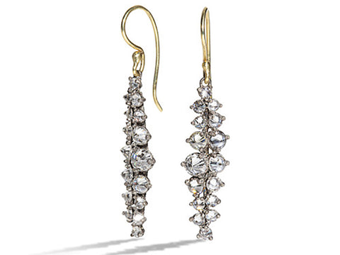 Bezel Set Rock Crystal Stud Earrings