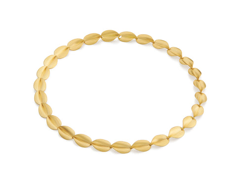 Gold-Framed Pavé Diamond Necklace