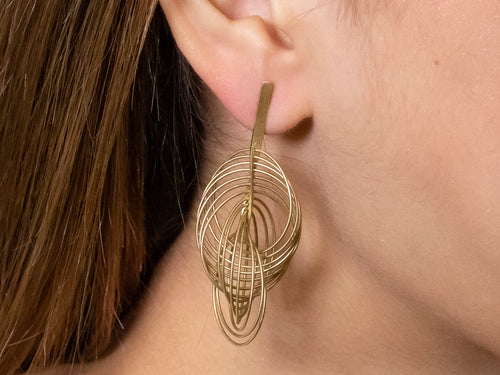 "360 Degrees" Multi-Loop Dangle Earrings