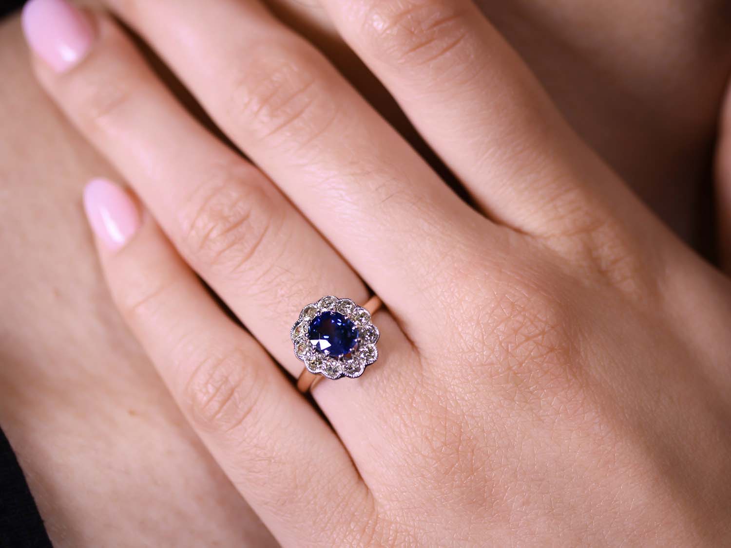 Vintage sapphire and diamond rings Clearance