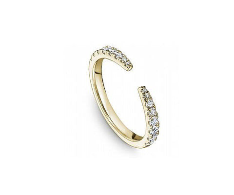 Vintage-Inspired Marquise and Round Diamond "Amara" Band in White Gold