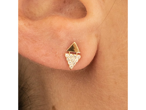 Unique Diamond Stud Earrings