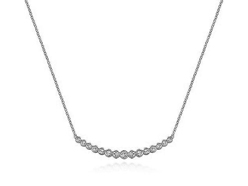 Simple White Gold and Diamond Necklace at the Best Jewelry Store in Washington DC
