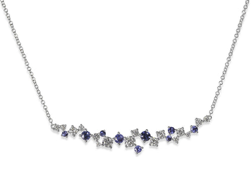 Diamond and Sapphire Necklace