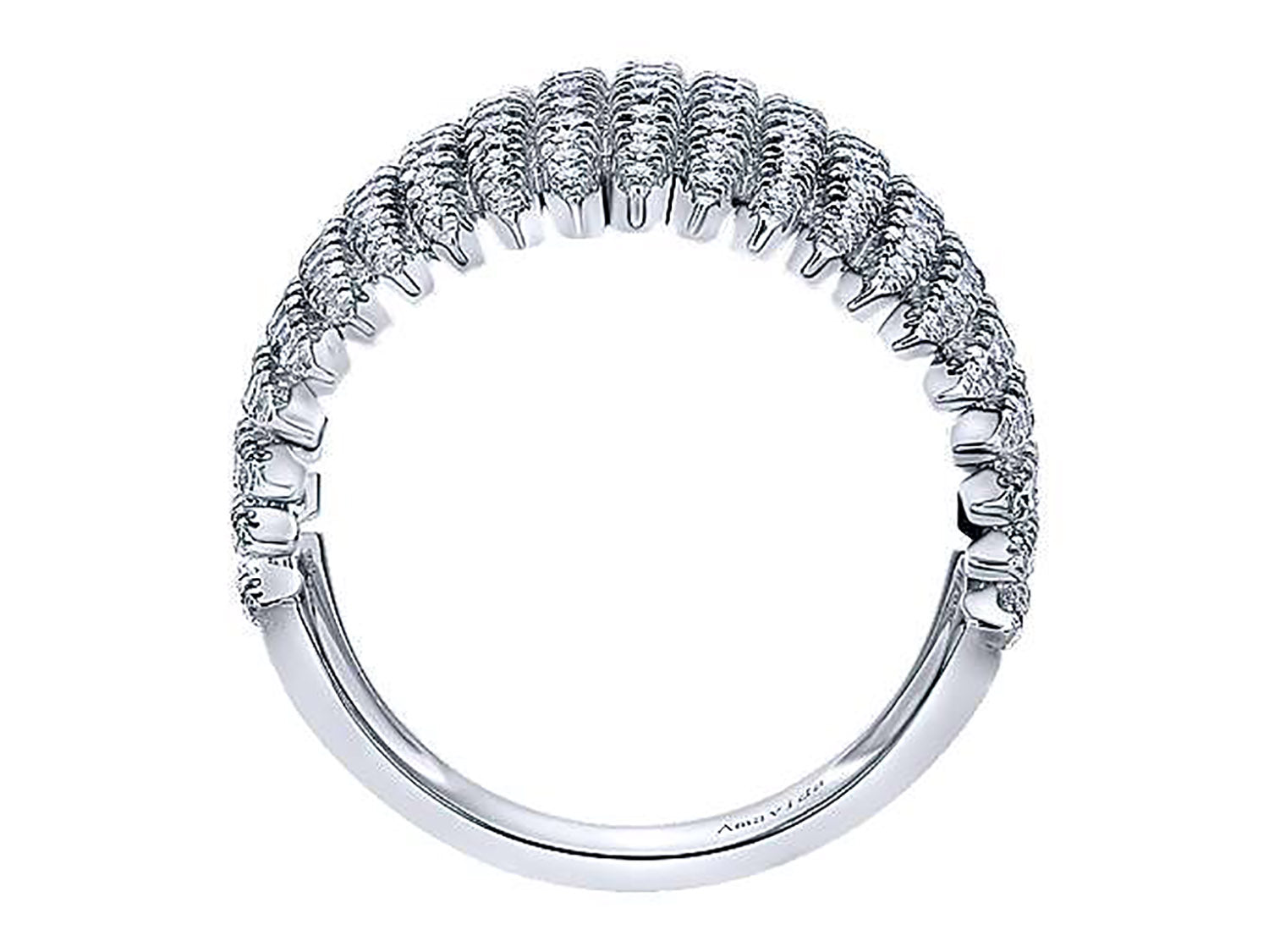 Multi-Spike Pavé Diamond Ring