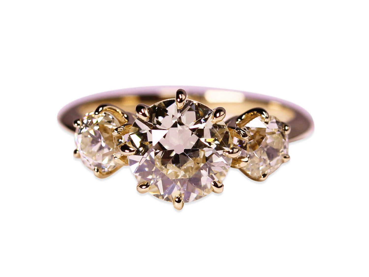Roma Antique Diamond Solitaire Ring | Olivia Ewing