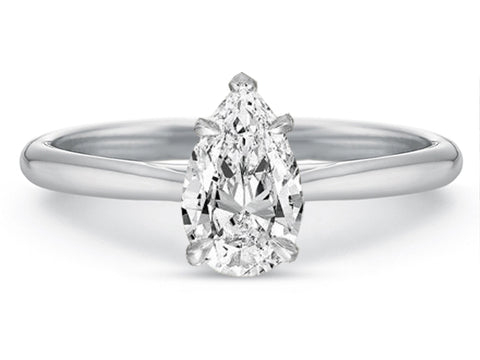 Emerald Diamond Three-Stone Engagement Ring