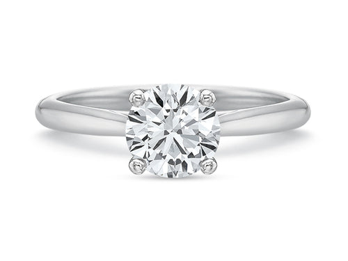 Platinum Solitaire Engagement Ring at the Best Jewelry Store in Washington DC