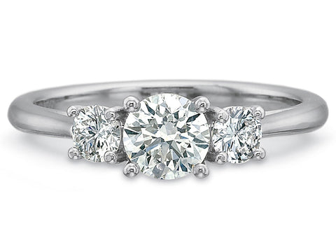 Evergreen Three-Stone Diamond Engagement Ring
