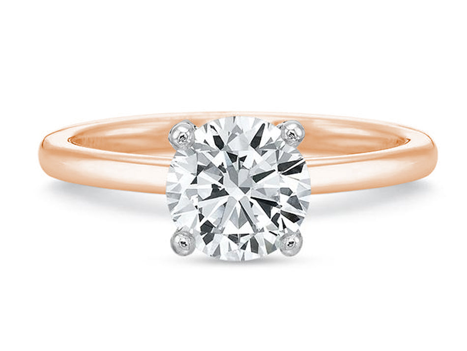 Rose Gold Solitaire Engagement Ring at the Best Jewelry Store in Washington DC
