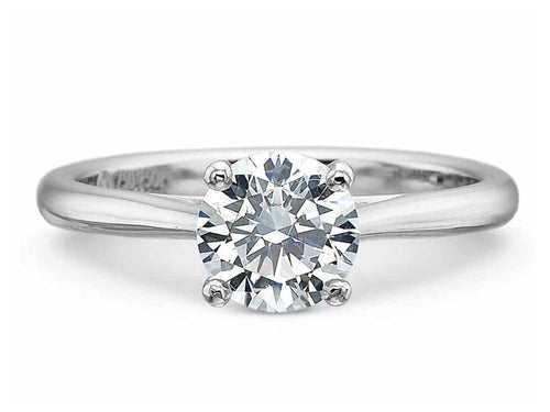 Platinum Solitaire Engagement Ring at the Best Jewelry Store in Washington DC