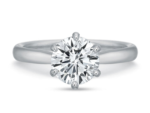 Oval Brilliant Diamond Solitaire Engagement Ring