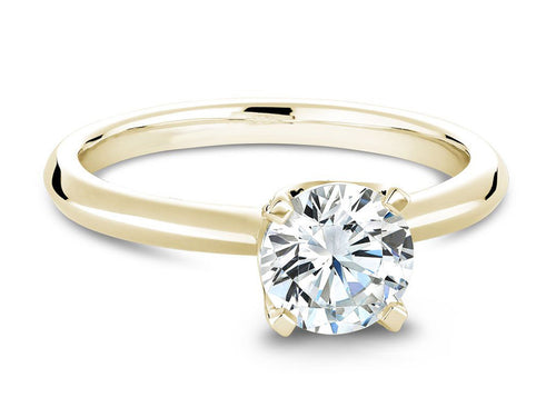 Simple Yellow Gold and Diamond Solitaire Engagement Ring in Washington DC