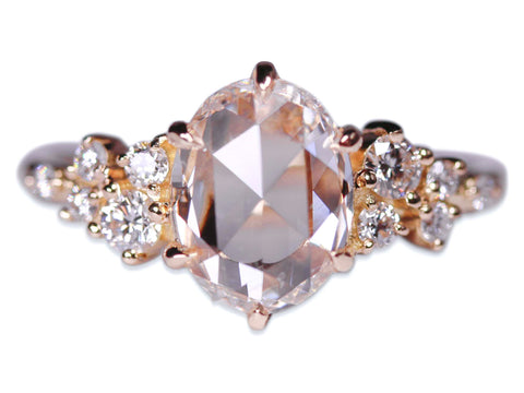 Rose Cut Diamond "Cassie" Ring