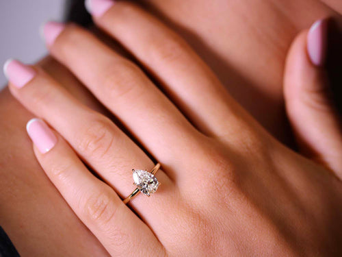 Buy Dine Gems 1 Carat Diamond Ring Diamond Engagement Ring For Women 22k  Gold Pure Superlative Collection Hira ka Ring Diamond Stone Original  Certified Women Ring 22 Carat Heera Ring For Gift