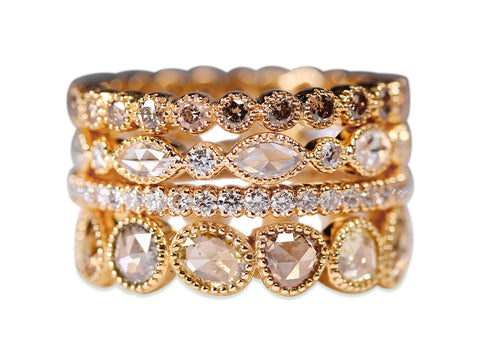 Vintage-Inspired Rose Cut Diamond "Cassie" Ring