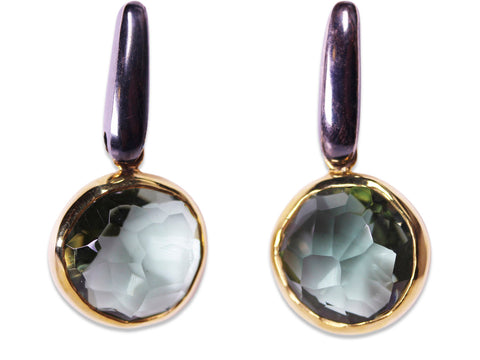Custom Cut Emerald-Shaped Diamond Stud Earrings