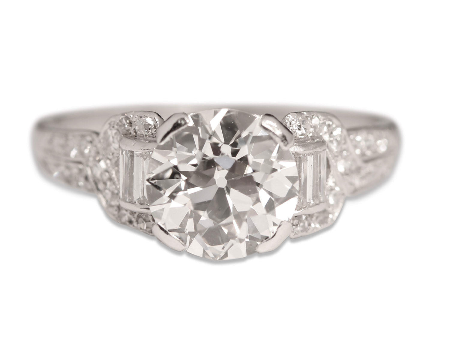 Korea kapsel slijtage Antique Art Deco (Circa 1920) Diamond Engagement Ring in Platinum –  www.igorman.com