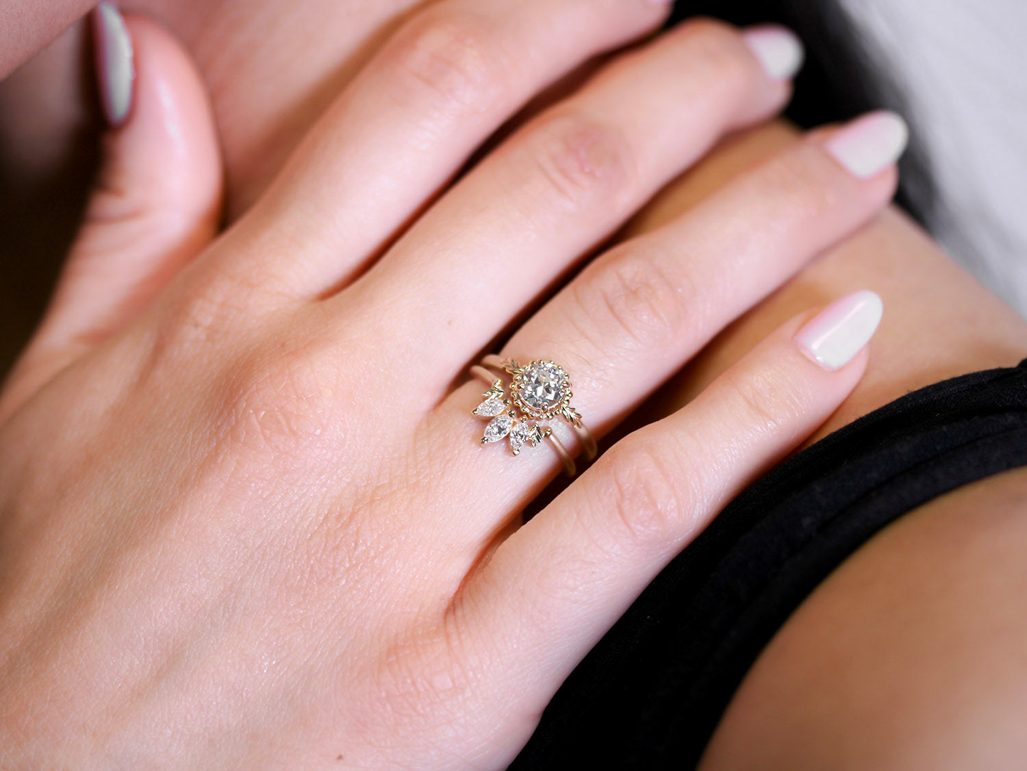 Diamond Solitaire "Wood Nymph Faye" Engagement Ring